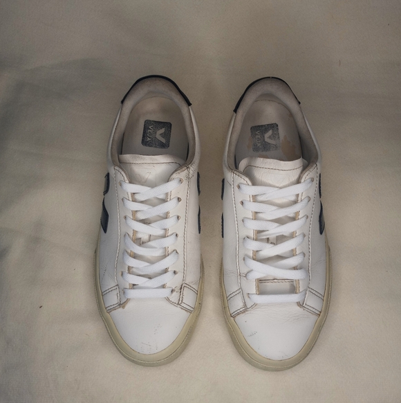 Veja Campo Classic White Black Preppy Casual Comfy Blokecore Timeless Sneaker 7 - Picture 2 of 8